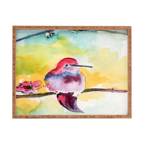 Ginette Fine Art Humminbird Rectangular Tray