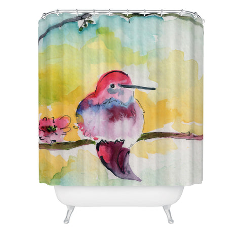 Ginette Fine Art Humminbird Shower Curtain