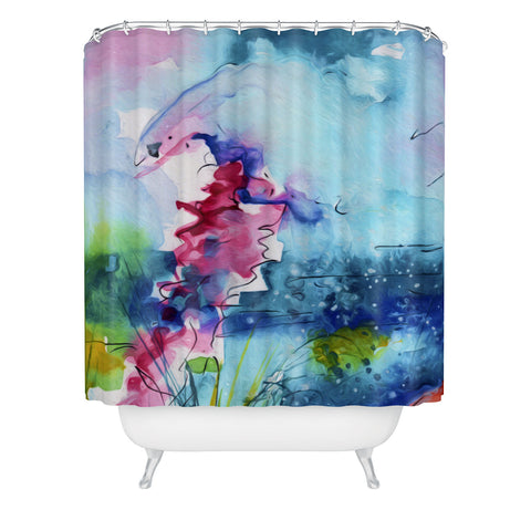 Ginette Fine Art I Love Jellyfish Shower Curtain