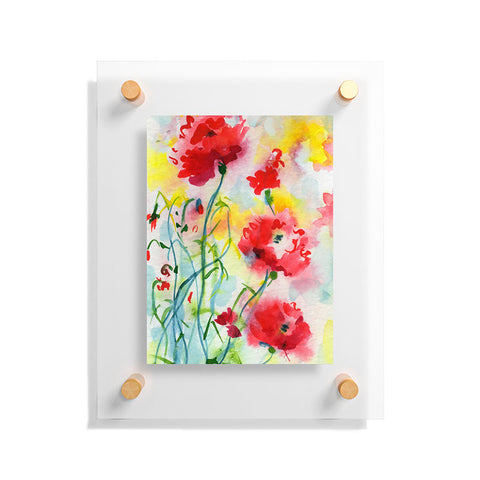 Ginette Fine Art If Poppies Could Only Speak Floating Acrylic Print
