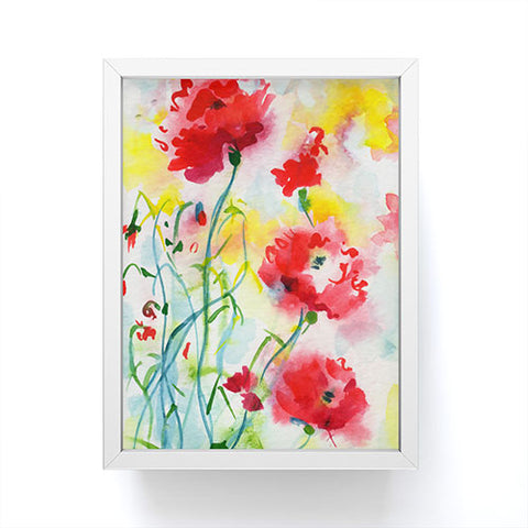 Ginette Fine Art If Poppies Could Only Speak Framed Mini Art Print