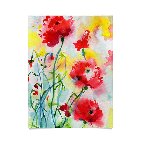Ginette Fine Art If Poppies Could Only Speak Poster