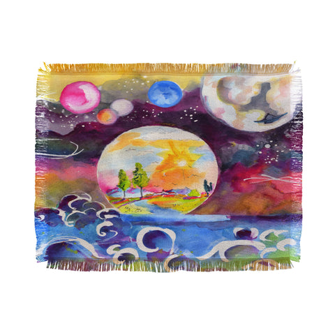Ginette Fine Art Into The Future Throw Blanket