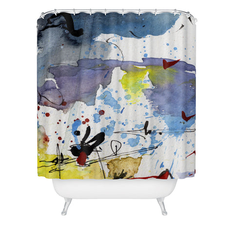 Ginette Fine Art Intuitive Abstract 1 Shower Curtain