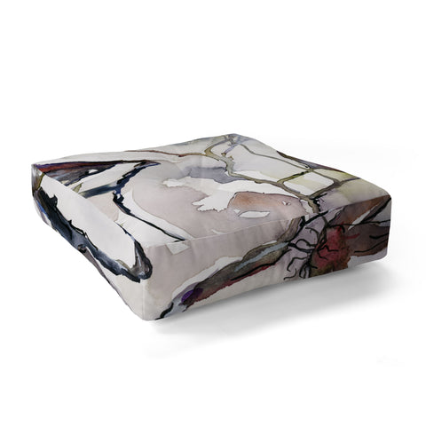 Ginette Fine Art Late Summer Seed Pods Floor Pillow Square