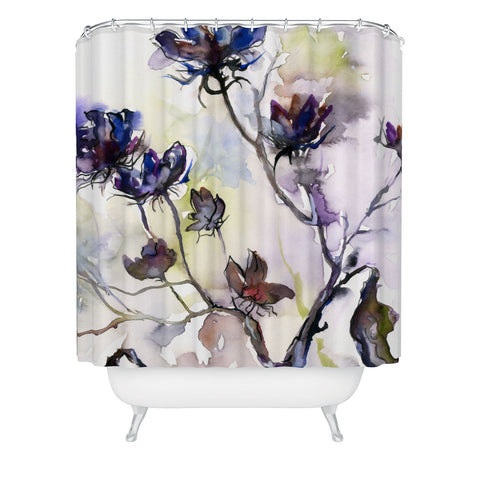 Ginette Fine Art Late Summer Seed Pods Shower Curtain