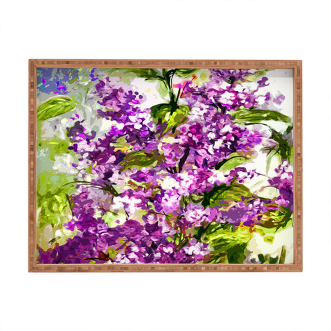 Ginette Fine Art Lilac Rectangular Tray
