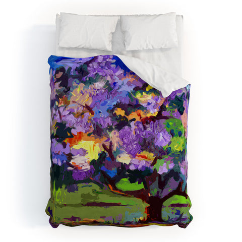 Ginette Fine Art Lilac Tree Duvet Cover