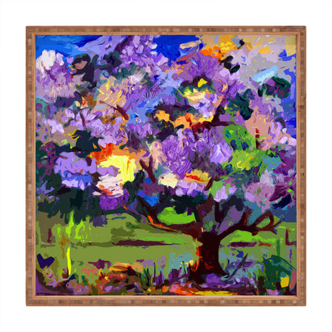 Ginette Fine Art Lilac Tree Square Tray
