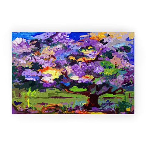 Ginette Fine Art Lilac Tree Welcome Mat