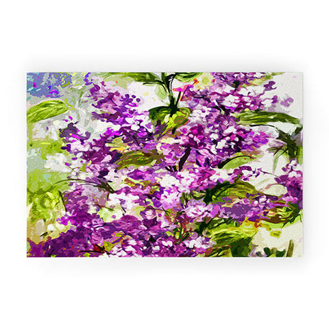 Ginette Fine Art Lilac Welcome Mat