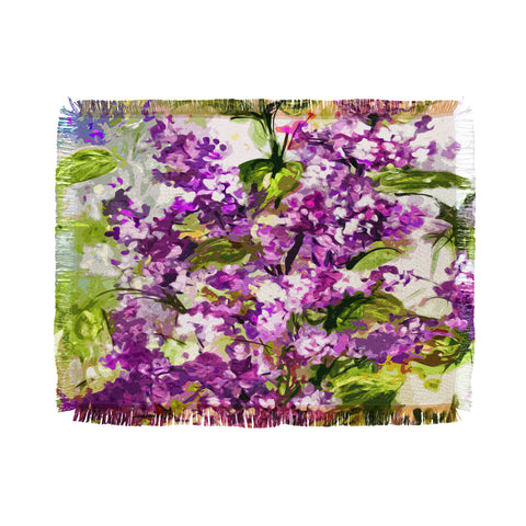 Ginette Fine Art Lilac Throw Blanket