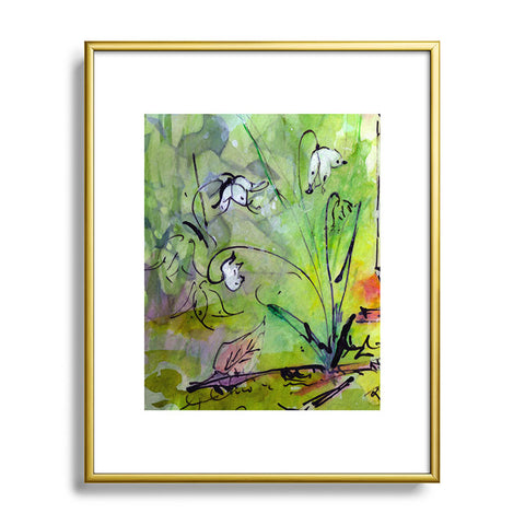 Ginette Fine Art Lily Of The Valley Metal Framed Art Print