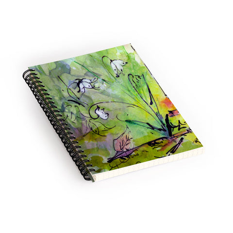 Ginette Fine Art Lily Of The Valley Spiral Notebook