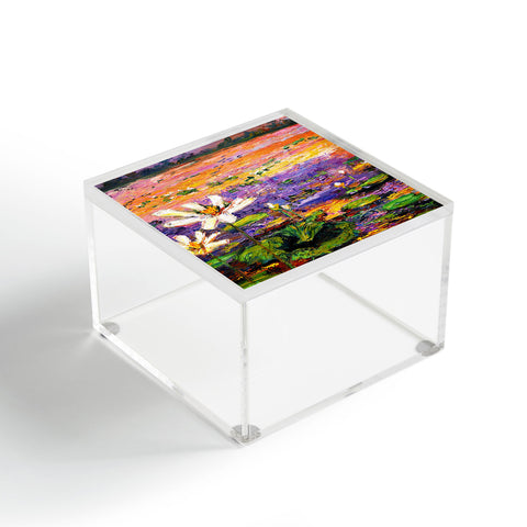 Ginette Fine Art Lily Pads Pond Acrylic Box