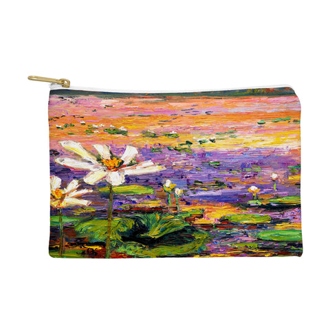 Ginette Fine Art Lily Pads Pond Pouch