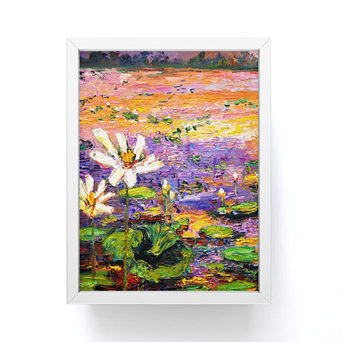 Ginette Fine Art Lily Pads Pond Framed Mini Art Print