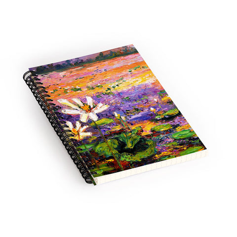 Ginette Fine Art Lily Pads Pond Spiral Notebook