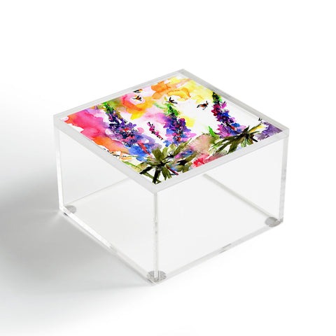 Ginette Fine Art Lupines In The Forest Acrylic Box