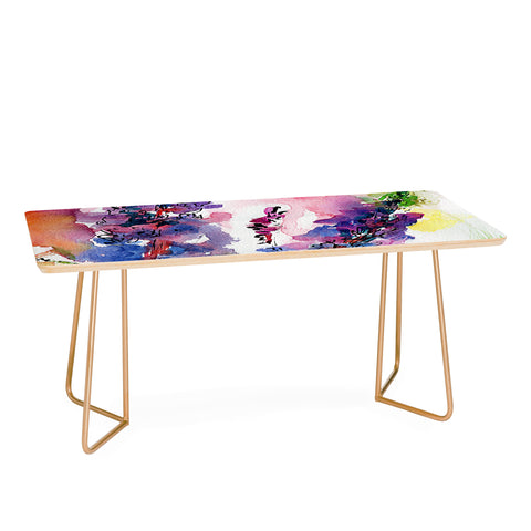 Ginette Fine Art Lupines In The Forest Coffee Table