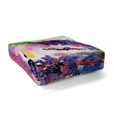 Ginette Fine Art Lupines In The Forest Floor Pillow Square