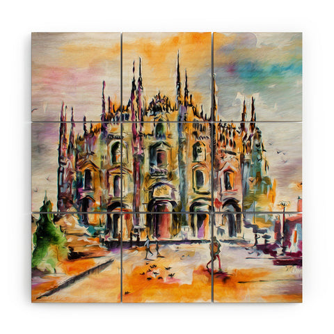 Ginette Fine Art Milan Italy Cathedral Wood Wall Mural