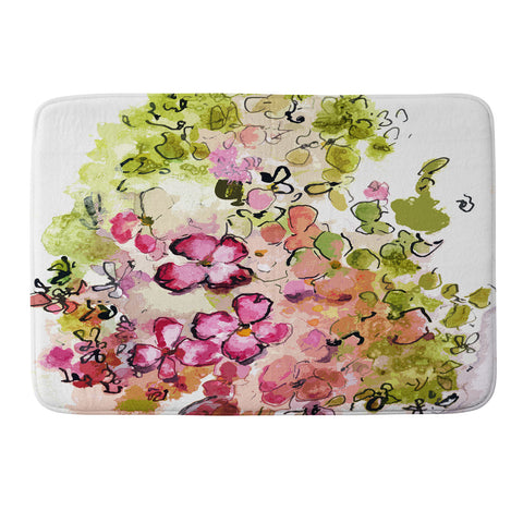 Ginette Fine Art Mille Fleurs Memory Foam Bath Mat