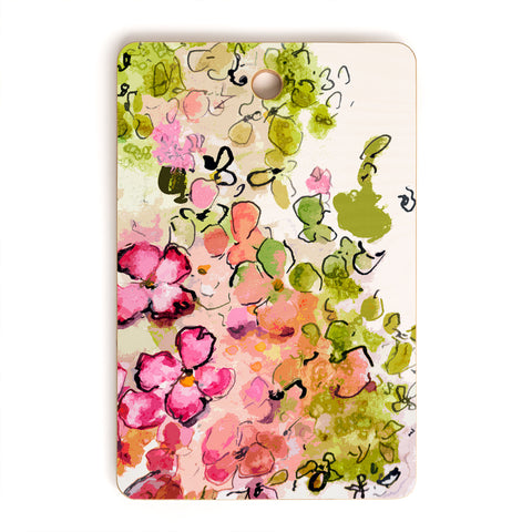 Ginette Fine Art Mille Fleurs Cutting Board Rectangle