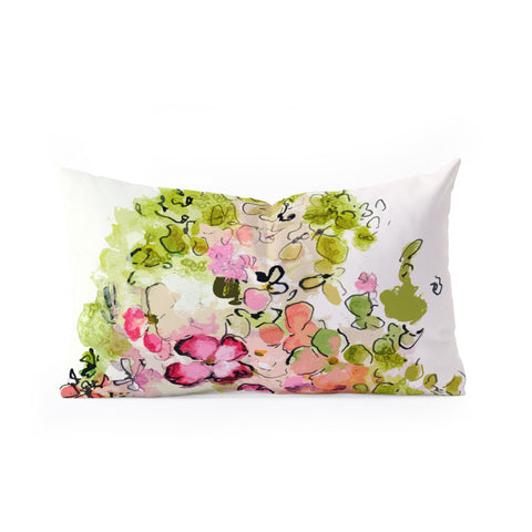 Ginette Fine Art Mille Fleurs Oblong Throw Pillow