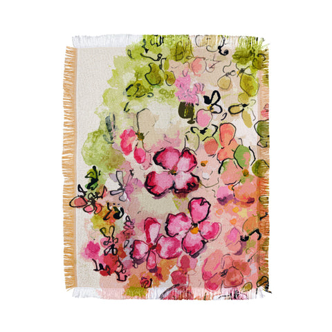 Ginette Fine Art Mille Fleurs Throw Blanket