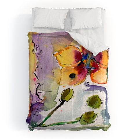 Ginette Fine Art Modern Orchid Comforter