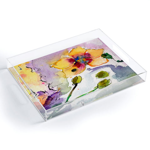 Ginette Fine Art Modern Orchid Acrylic Tray