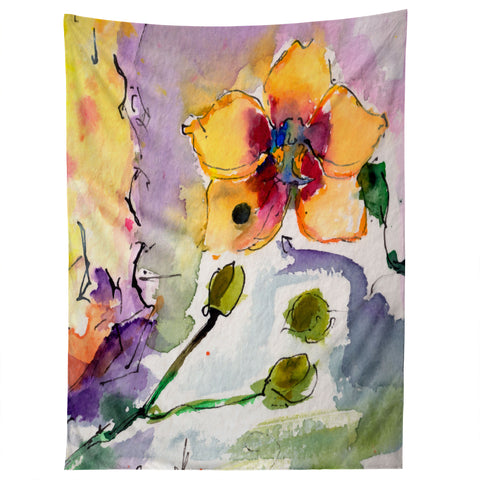 Ginette Fine Art Modern Orchid Tapestry