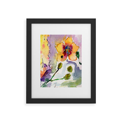 Ginette Fine Art Modern Orchid Framed Art Print