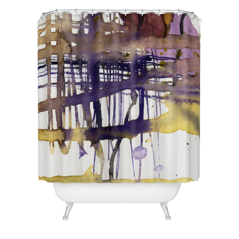 Ginette Fine Art Molten Maze Shower Curtain