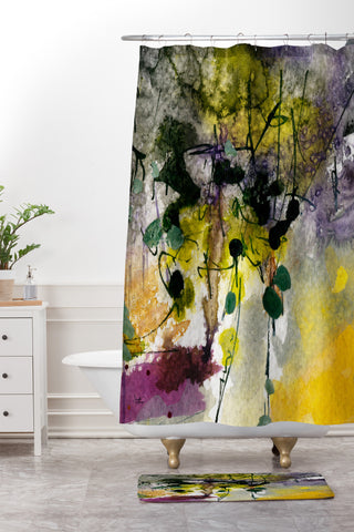 Ginette Fine Art Organic Shower Curtain And Mat