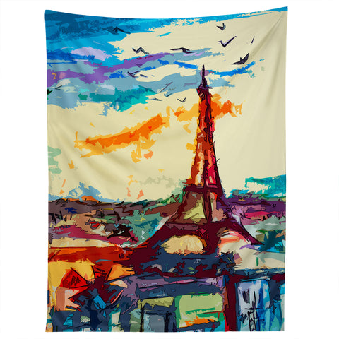 Ginette Fine Art Paris Skies Tapestry