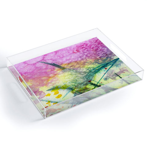 Ginette Fine Art Pink Clouds Acrylic Tray