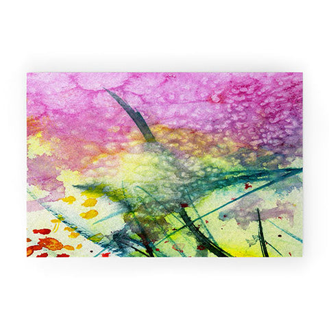 Ginette Fine Art Pink Clouds Welcome Mat