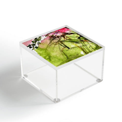 Ginette Fine Art Pink Lavatera 2 Acrylic Box