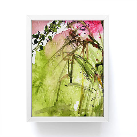 Ginette Fine Art Pink Lavatera 2 Framed Mini Art Print