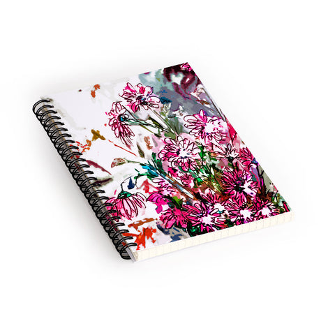 Ginette Fine Art Pink Spray Spiral Notebook