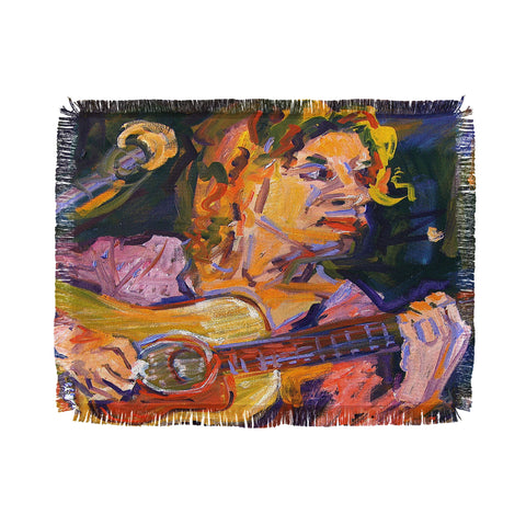 Ginette Fine Art Playing for Jimmy Throw Blanket