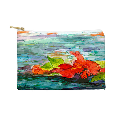 Ginette Fine Art Pool Flowers Pouch