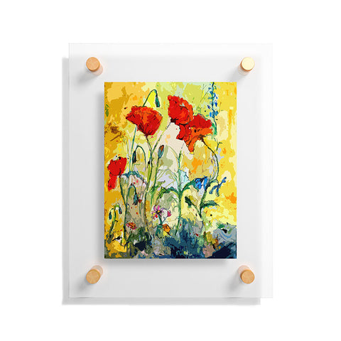 Ginette Fine Art Poppies Provence Floating Acrylic Print