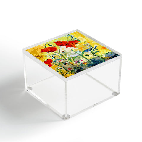 Ginette Fine Art Poppies Provence Acrylic Box