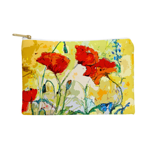 Ginette Fine Art Poppies Provence Pouch