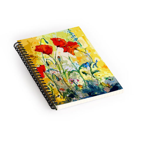 Ginette Fine Art Poppies Provence Spiral Notebook