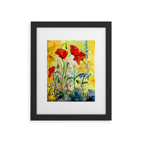 Ginette Fine Art Poppies Provence Framed Art Print
