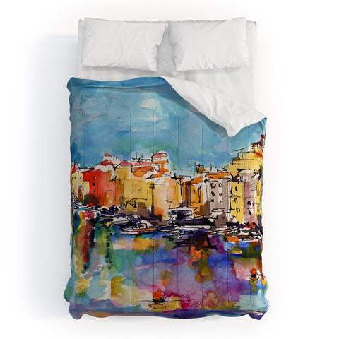 Ginette Fine Art Port Venere Italy 2 Comforter
